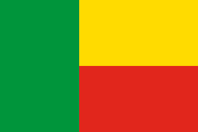 yellow-red stripes with a thick green stripe on the left side