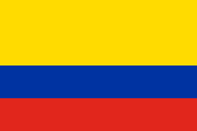 yellow-blue-red stripes with a thick yellow stripe