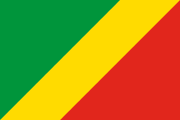 green-yellow-red diagonal tricolour with a thin middle stripe
