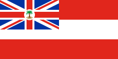 red-white-red, union jack and palm tree