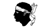 white, black moors head emblem