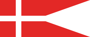 1696 state flag of Denmark