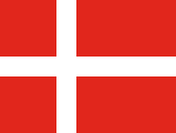 red with a white nordic cross