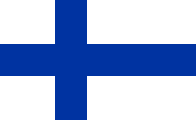 white with a blue nordic cross