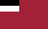 maroon, black-white canton