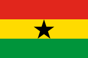 1957 flag of Ghana