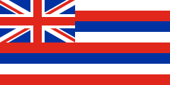 white-red-blue-white-red-blue-white-red stripes with a union jack at top-left