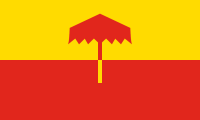 yellow-red, umbrella
