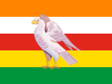 orange-white-red-yellow-green, eagle