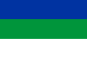blue-green-white stripes