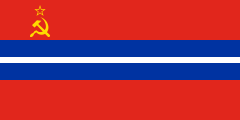flag of Soviet Kyrgyzstan