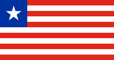 11 red-white stripes with a square blue canton containing a white star