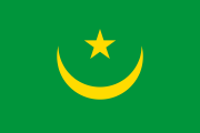 green, yellow crescent and star
