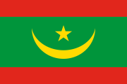 red-green-red stripes with a thick middle stripe containing a yellow upright crescent and star