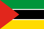 green-black-yellow, white outlines, red triangle