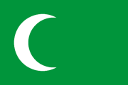 green, white crescent