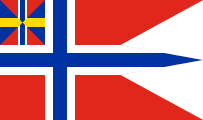 red, white-blue nordic cross, Sweden-Norway union canton, swallowtail cut