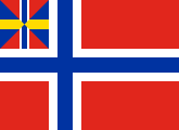red, white-blue nordic cross, Sweden-Norway union canton