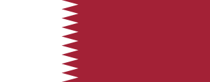 maroon with a serrated white stripe along the left edge