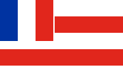 5 white-red stripes, French flag
