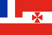 red-white-red, red maltese cross, French flag
