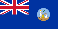 blue British ensign, badge