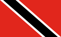 red, diagonal black stripe outlined in white