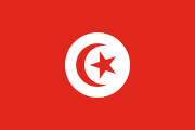 red, white disc, red crescent and star