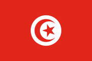 red with a white disc containing a red crescent and star