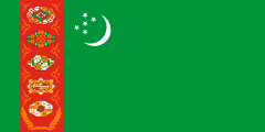 1997 flag of Turkmenistan